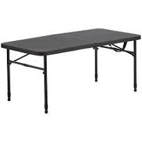 4ft Black Foldable/Adj. Legs